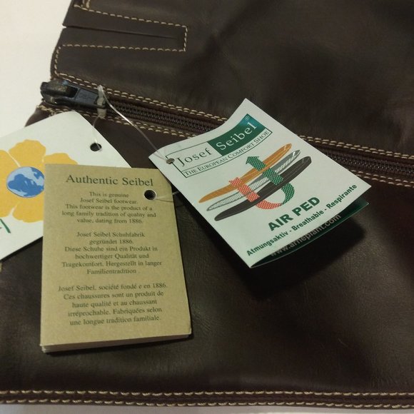 JOSEF SEIBEL "Sprit of Nature" brown leather tall boots, Size 10 - Picture 8 of 10